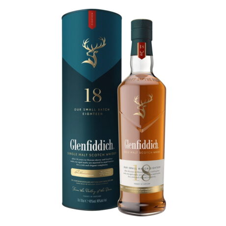 Glenfiddich 18 YO szkocka whisky single malt z regionu Speyside 700 ml z pudełkiem