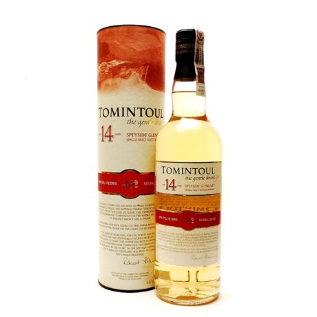 Tomintoul 14 letnia szkocka whisky single malt z regionu Speyside, 700 ml, w pudełku