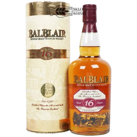 Balblair 16 letnia szkocka whisky single malt z regionu Highlands, 700 ml, w pudełku