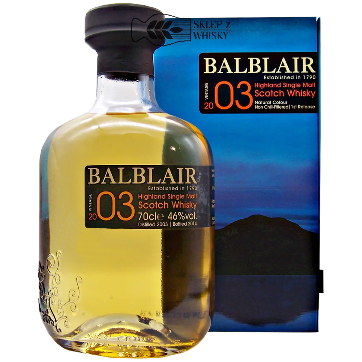 Balblair 2003 1st Release - szkocka whisky single malt z regionu Highlands, 700 ml, w pudełku