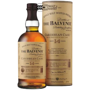 Balvenie 14 YO Caribbean Cask - szkocka whisky single malt z regionu Speyside, 700 ml, w pudełku