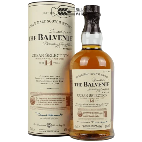 Balvenie 14 YO Cuban Selection - szkocka whisky single malt z regionu Speyside, 700 ml, w pudełku