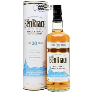 BenRiach 20-letnia szkocka whisky single malt z regionu Speyside, 700 ml, w pudełku