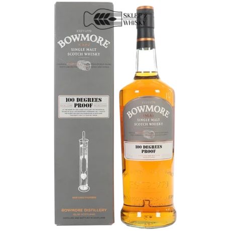 Bowmore 100 Degrees Proof - szkocka whisky single malt z regionu Islay, 1 litr, w pudełku