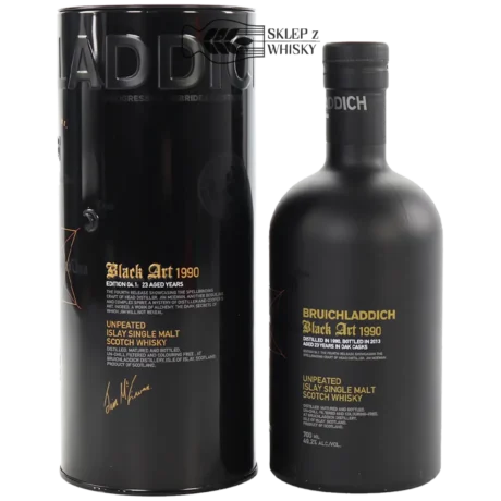 Bruichladdich Black Art 04.1 (1990) 23 letnia szkocka whisky single malt z regionu Islay, 700 ml, w pudełku