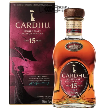 Cardhu 15-letnia szkocka whisky single malt z regionu Speyside, 700 ml, w pudełku