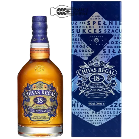 Chivas Regal 18-letnia szkocka whisky blended, 700 ml, w pudełku