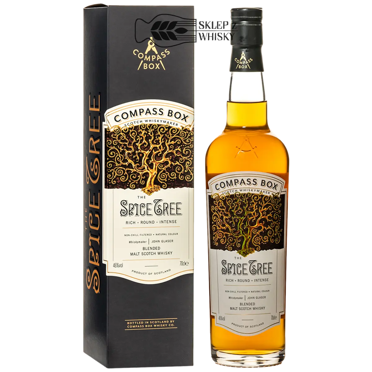 Compass Box The Spice Tree - szkocka whisky blended malt, 700 ml, w pudełku