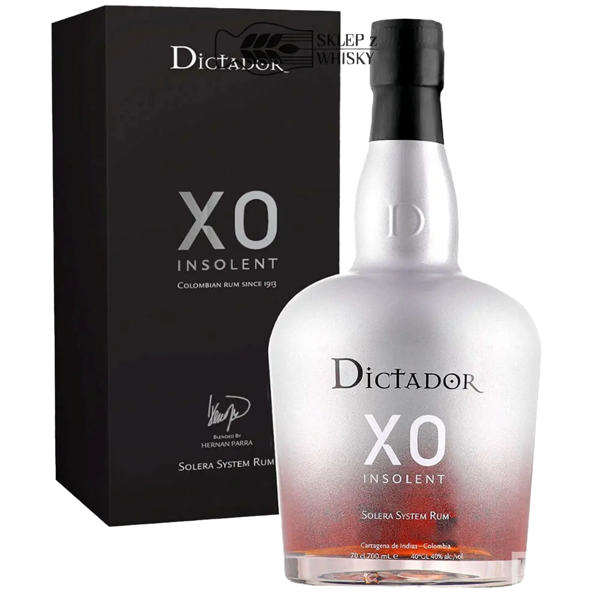 Dictador XO Insolent - kolumbijski rum, 700 ml, w pudełku