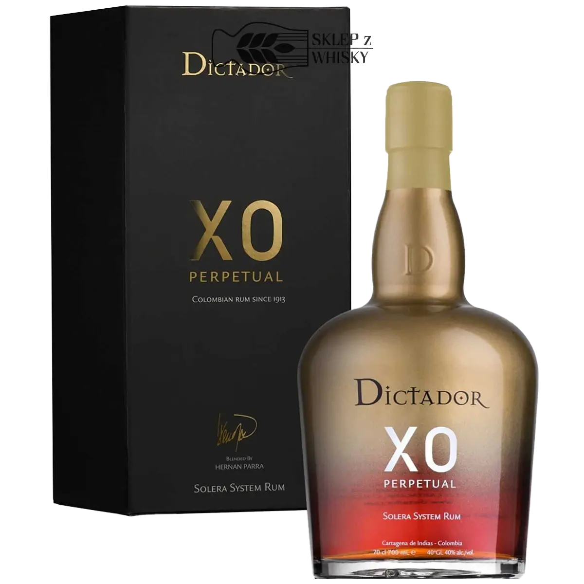Dictador XO Perpetual - rum kolumbijski, 700 ml, w pudełku