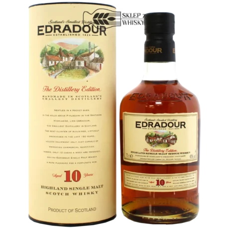 Edradour 10-letnia szkocka whisky single malt z regionu Highlands, 700 ml, w pudełku
