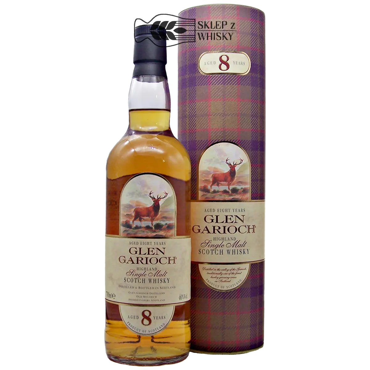 Glen Garioch 8-letnia szkocka whisky single malt z regionu Highlands, 700 ml, w pudełku