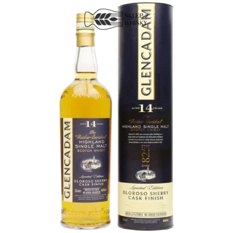 Glencadam 14 YO Oloroso Sherry Cask Finish - szkocka whisky single malt z regionu Highlands, 700 ml, w pudełku