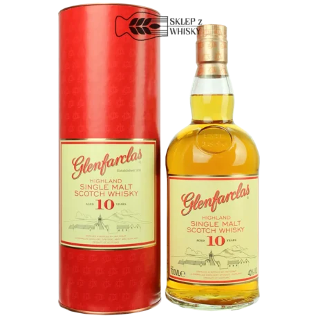 Glenfarclas 10 letnia szkocka whisky single malt, 700 ml, w pudełku
