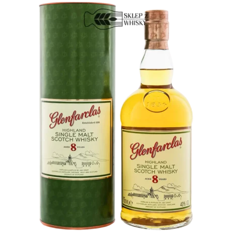 Glenfarclas 8 letnia szkocka whisky single malt z regionu Speyside, 700 ml, w pudełku