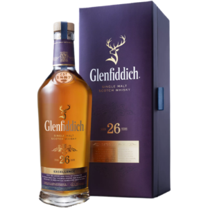 Glenfiddich Excellence 26-letnia szkocka whisky single malt, z regionu Speyside, 700 ml w pudełku