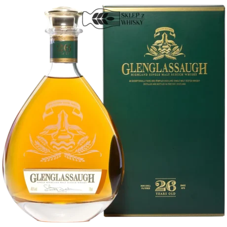 Glenglassaugh 26-letnia szkocka whisky single malt z regionu Highlands, 700 ml, w pudełku