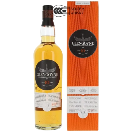 Glengoyne 10-letnia szkocka whisky single malt z regionu Highlands, 700 ml, w pudełku