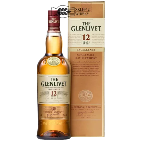 Glenlivet 12 YO Excellence - szkocka whisky single malt z regionu Speyside, 700 ml, w pudełku