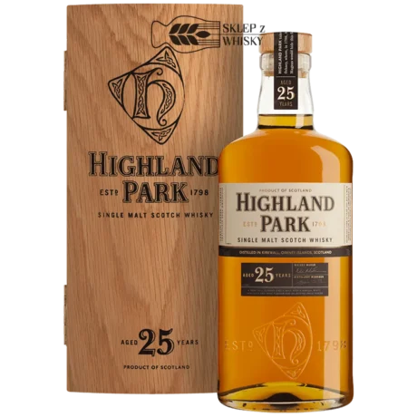 Highland Park 25-letnia szkocka whisky single malt z regionu Highlands, 700 ml, w pudełku