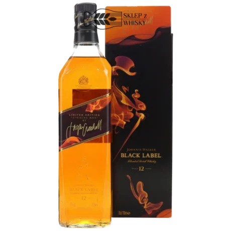 Johnnie Walker Black Label 12 YO Japser Goodall - szkocka whisky blended, 700 ml, w pudełku