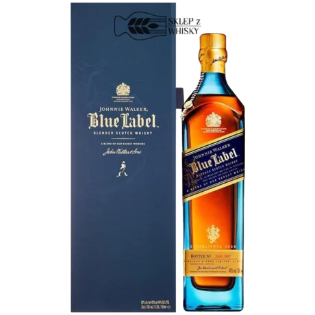 Johnnie Walker Blue Label - szkocka whisky blended, 700 ml, w pudełku