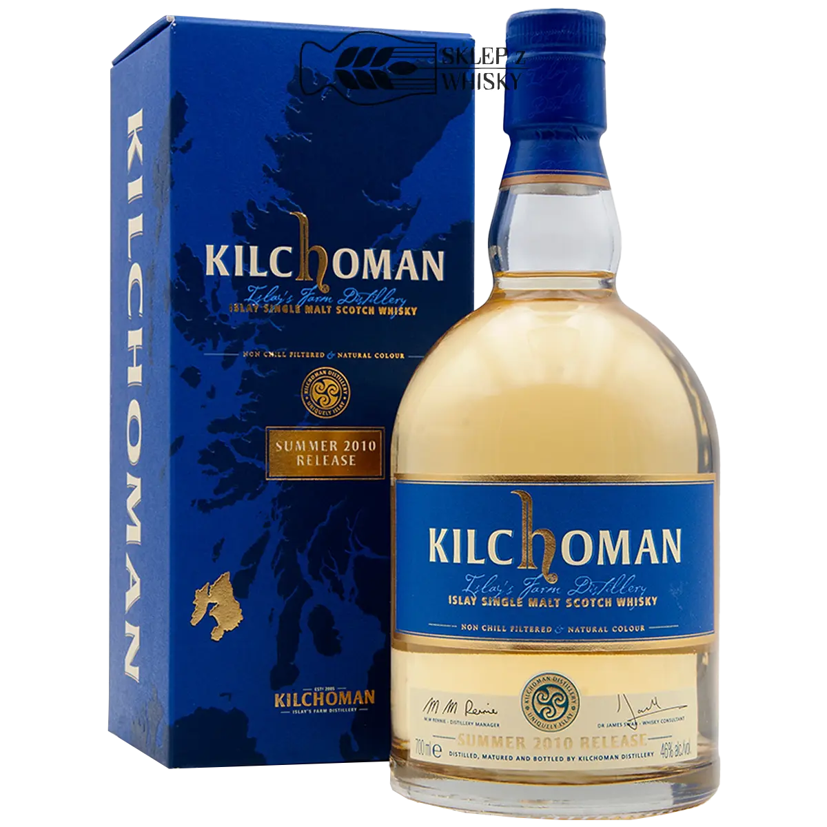 Kilchoman Summer 2010 Release - szkocka whisky single malt z regionu Islay, 700 ml, w pudełku