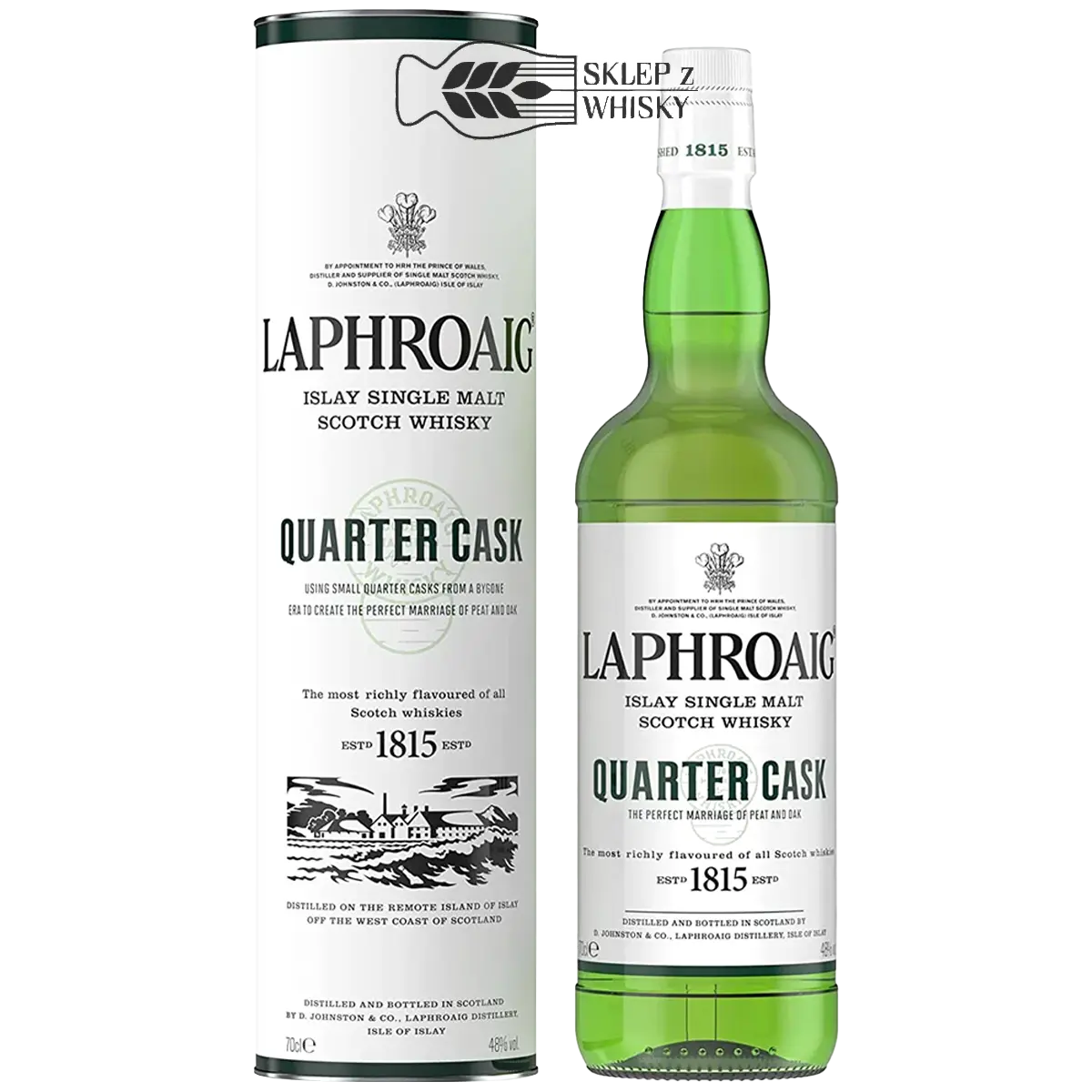 Laphroaig Quarter Cask - szkocka whisky single malt z regionu Islay, 700 ml, w pudełku