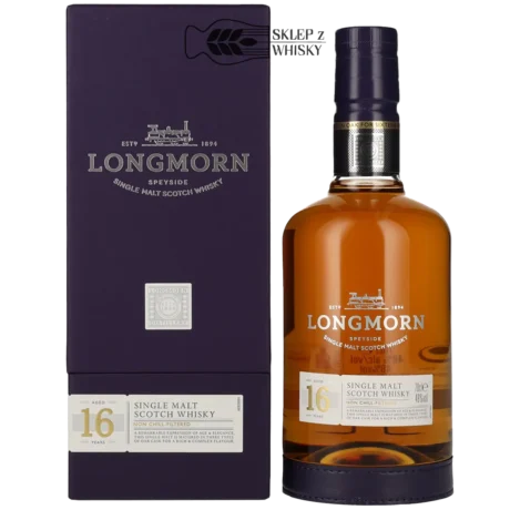 Longmorn 16-letnia szkocka whisky single malt z regionu Speyside, 700 ml, w pudełku