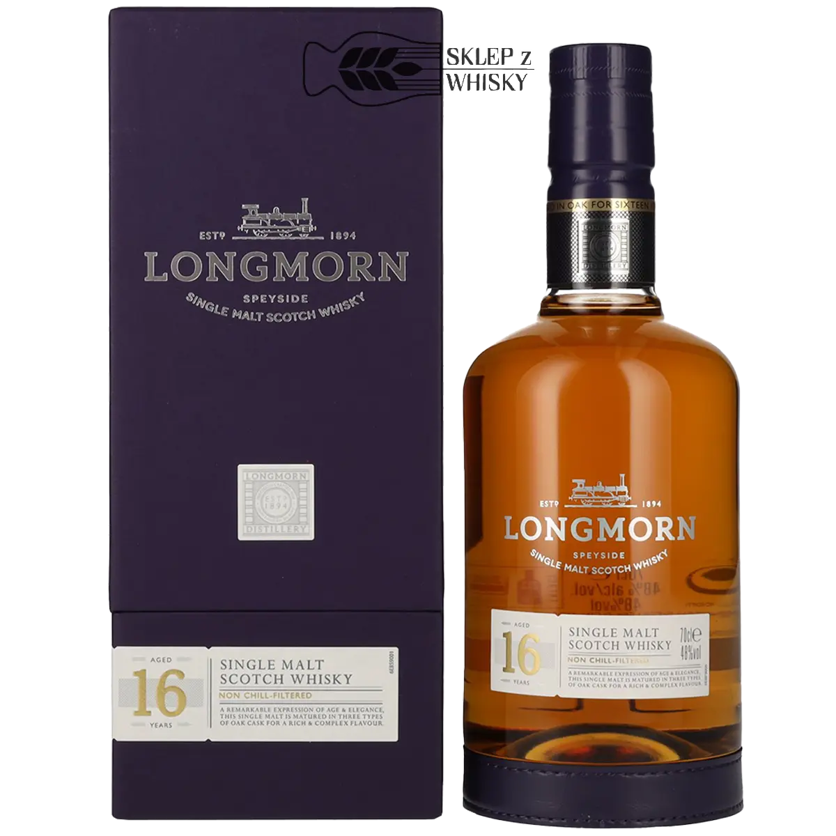 Longmorn 16-letnia szkocka whisky single malt z regionu Speyside, 700 ml, w pudełku