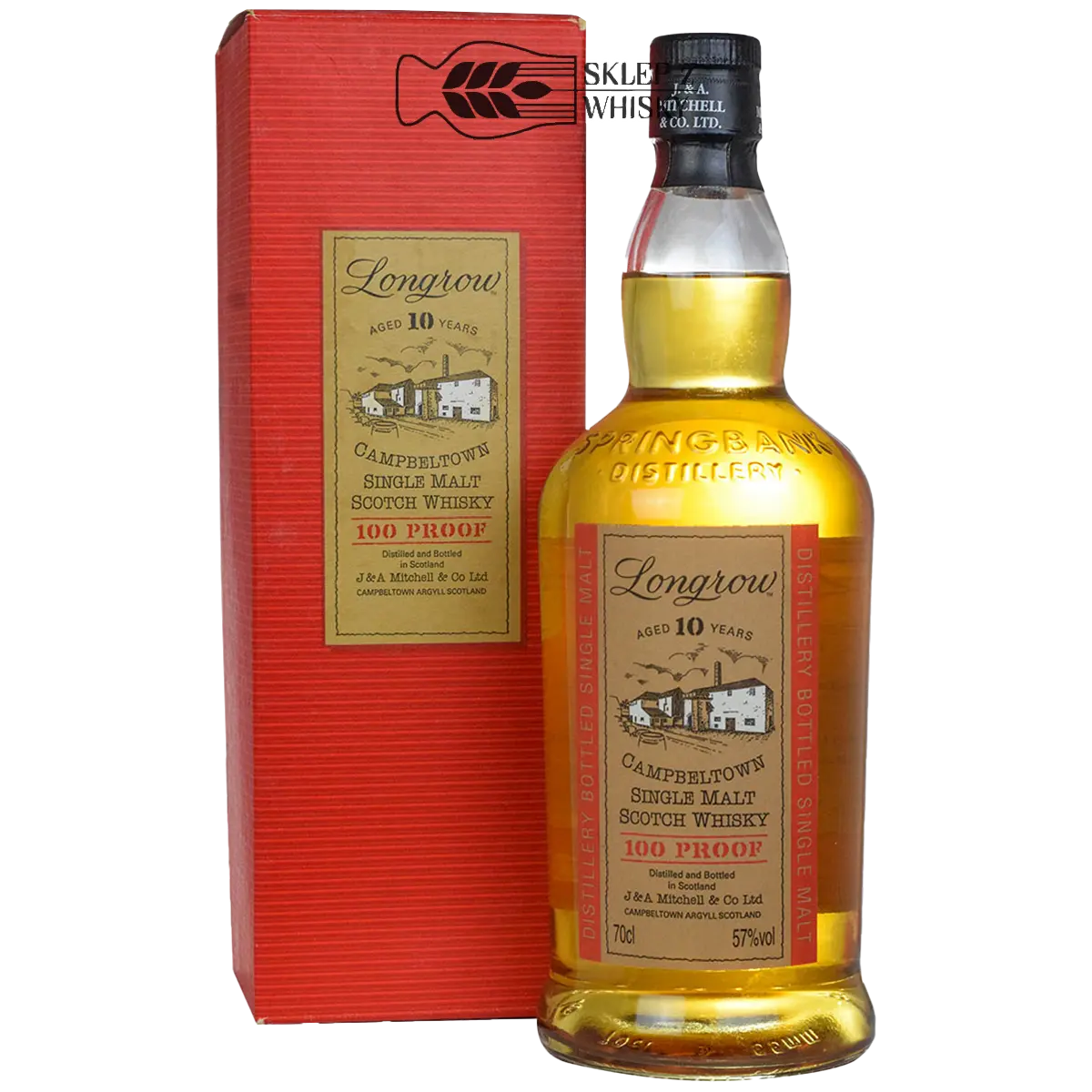 Longrow 10 YO 100 Proof - szkocka whisky single malt z regionu Campbeltown, 700 ml, w pudełku