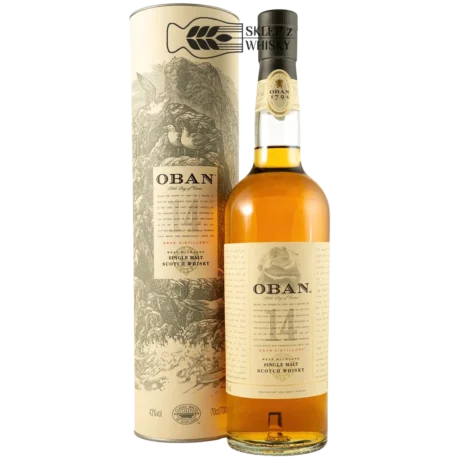 Oban 14-letnia szkocka whisky single malt z regionu Highlands, 700 ml, w pudełku