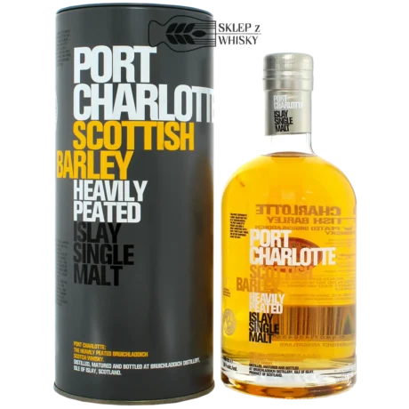 Port Charlotte Scottish Barley Heavily Peated - szkocka whisky single malt z regionu Islay, 700 ml, w pudełku