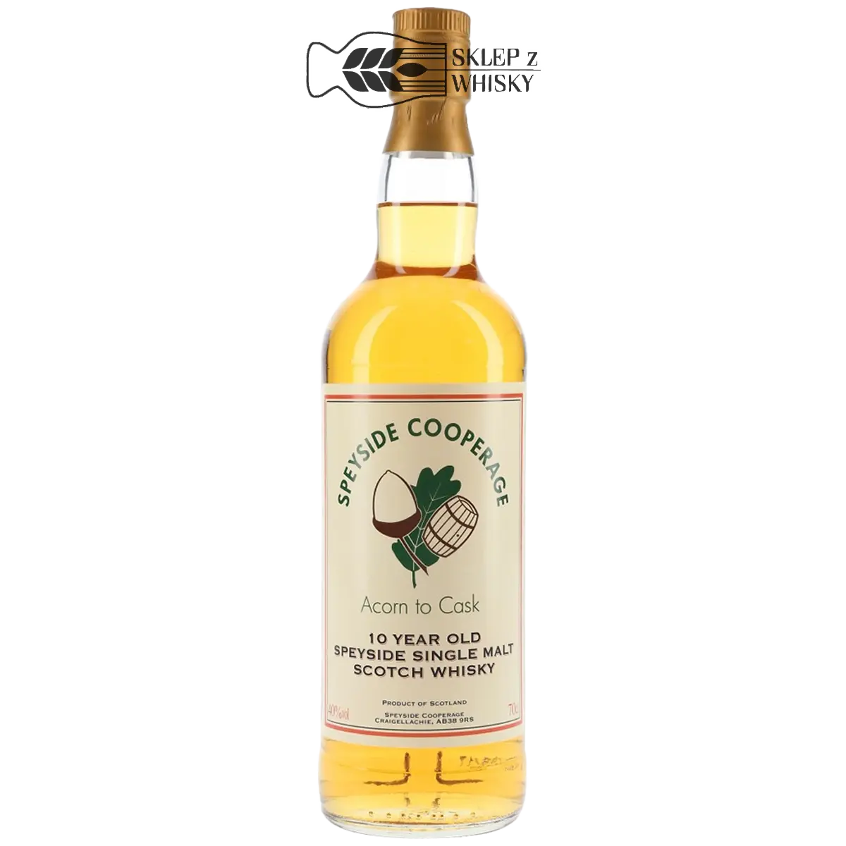 Speyside Cooperage 10-letnia szkocka whisky single malt z regionu Speyside, 700 ml