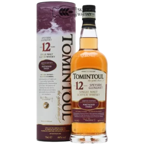 Tomintoul 12 YO Portwood Finish - szkocka whisky single malt z regionu Speyside, 700 ml, w pudełku
