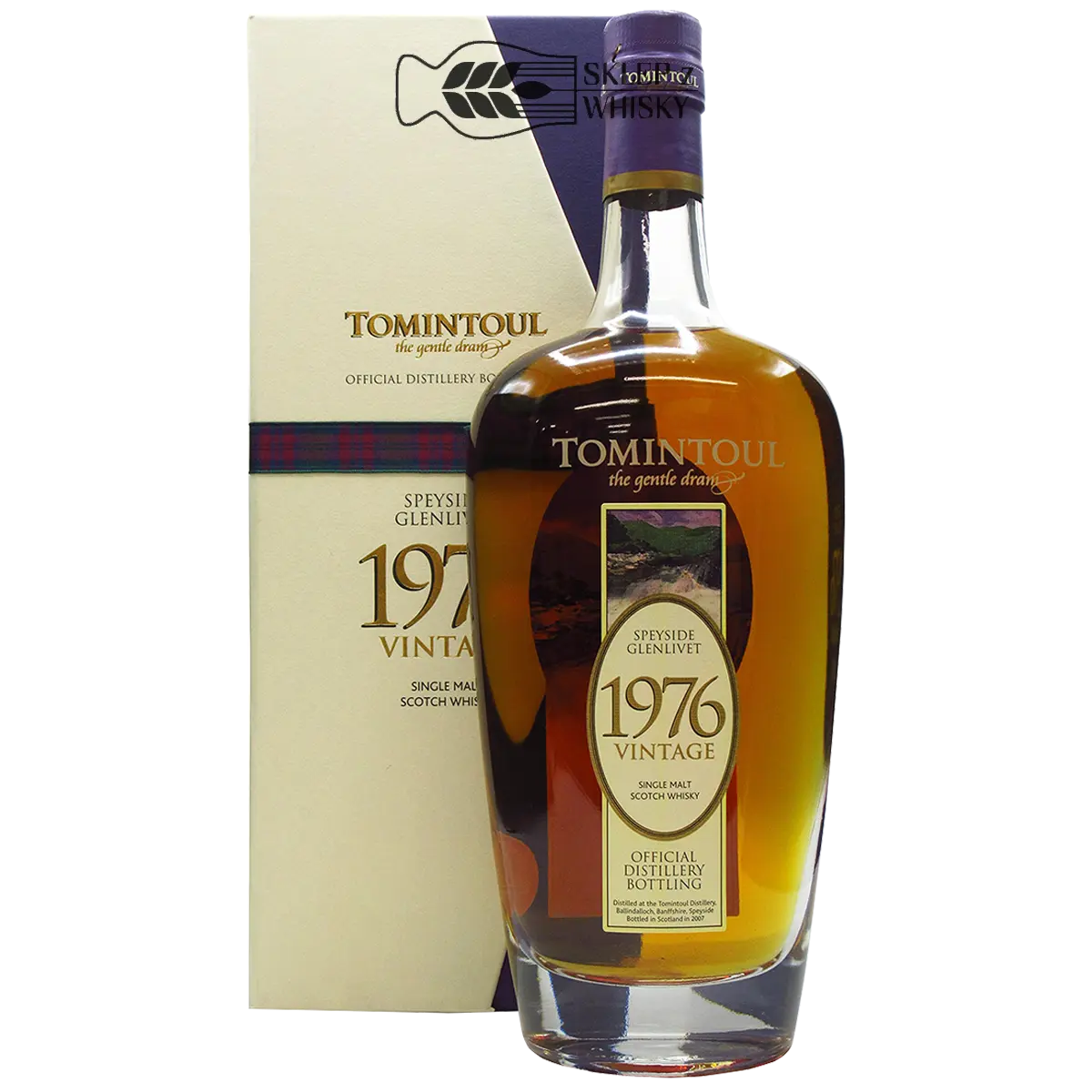 Tomintoul 1976 Vintage - 36 letnia szkocka whisky single malt z regionu Speyside, 700 ml, w pudełku