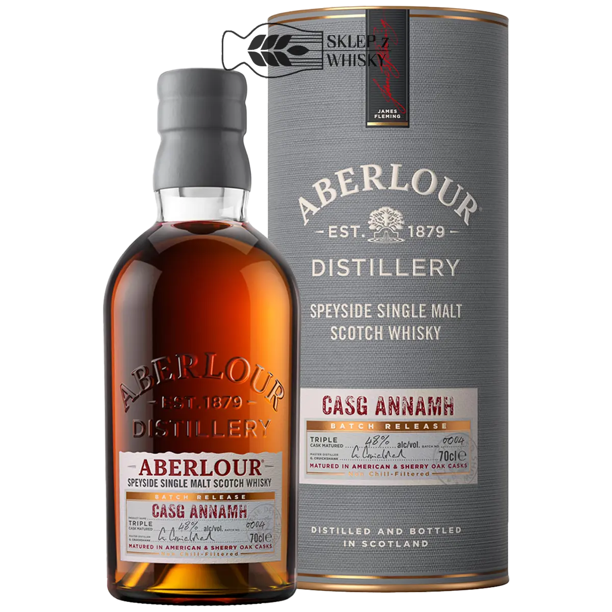 Aberlour Casg Annamh - szkocka whisky single malt z regionu Speyside, 700 ml, w pudełku