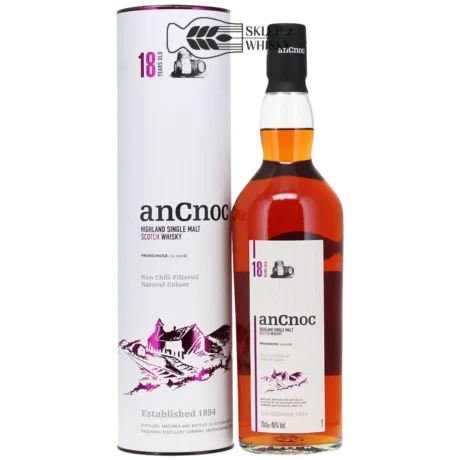AnCno 18-letnia szkocka whisky single malt z regionu Highlands, 700 ml, w pudełku