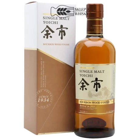 Yoichi Bourbon Wood Finish - japońska whisky single malt, z koncernu Nikka, 700 ml, w pudełku
