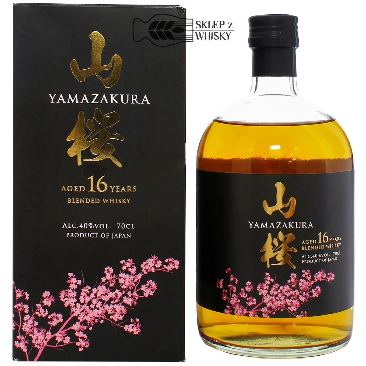 Yamazakura 16-letnia japońska whisky blended, 700 ml, w pudełku