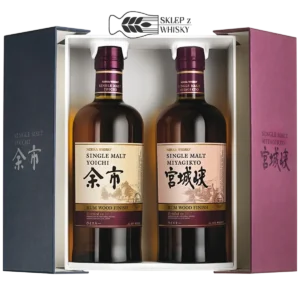 Yoichi & Miyagikyo Rum Wood Finish Set - japońska whisky single malt, 2x700 ml, w pudełku