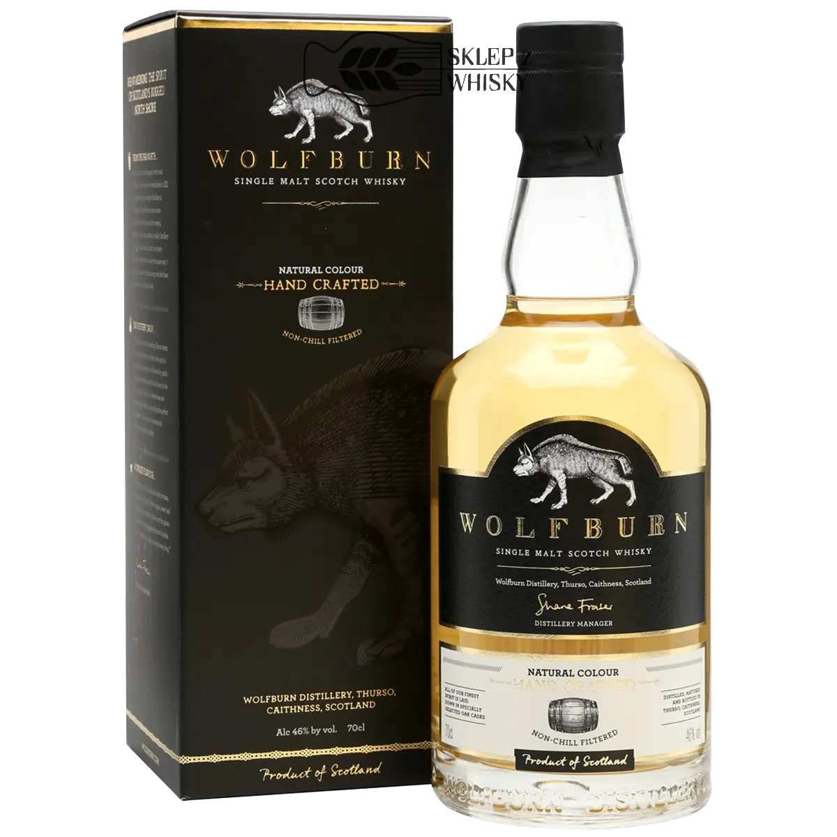 Wolfburn 3 YO Hand Crafted - szkocka whisky single malt z regionu Highland, 700 ml, w pudełku
