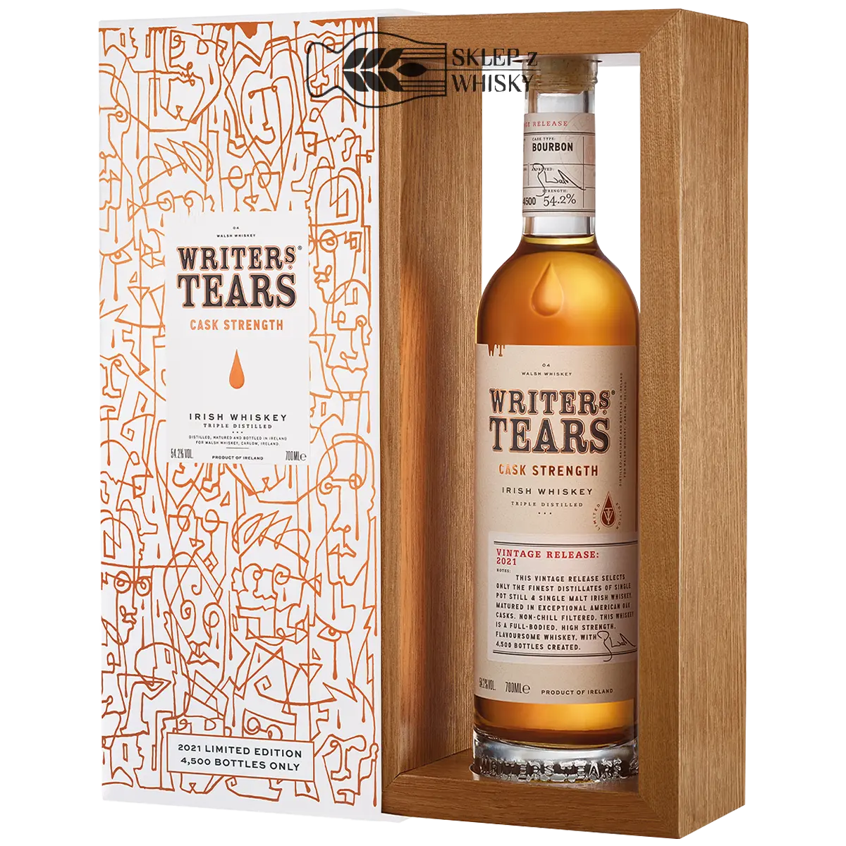 Writers Tears Cask Strength 2021 - irlandzka whiskey mieszana, 700 ml, w pudełku