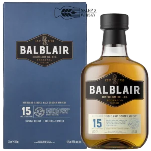 Balblair 15-letnia szkocka whisky single malt z regionu Highland, 700 ml, w pudełku