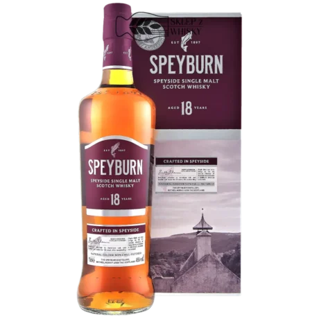 Speyburn 18-letnia szkocka whisky single malt z regionu Speyside, 700 ml, w pudełku