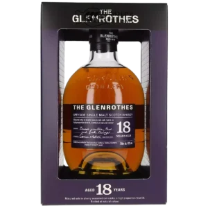 Glenrothes 18-letnia szkocka whisky single malt z regionu Speyside, 700 ml, w pudełku