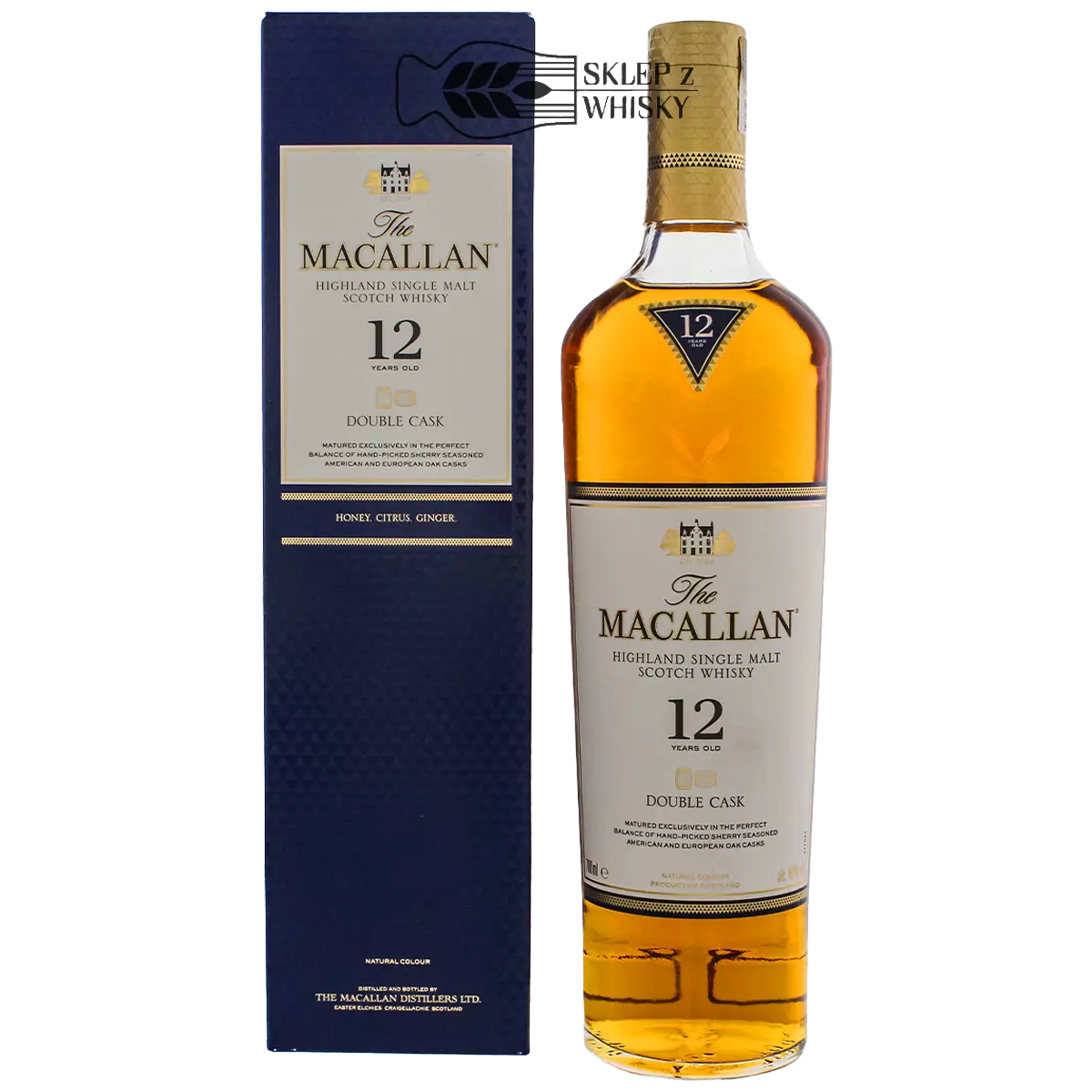 Macallan 12 YO Double Cask - szkocka whisky single malt, 700 ml, w pudełku