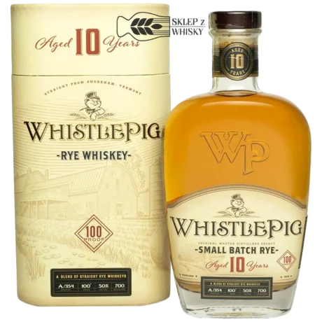WhistlePig Small Batch Rye 10-letnia amerykańska whiskey żytnia, 700 ml, w pudełku