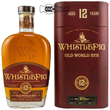 WhistlePig Old World Rye 12-letnia, amerykańska whiskey żytnia, 700 ml, w pudełku