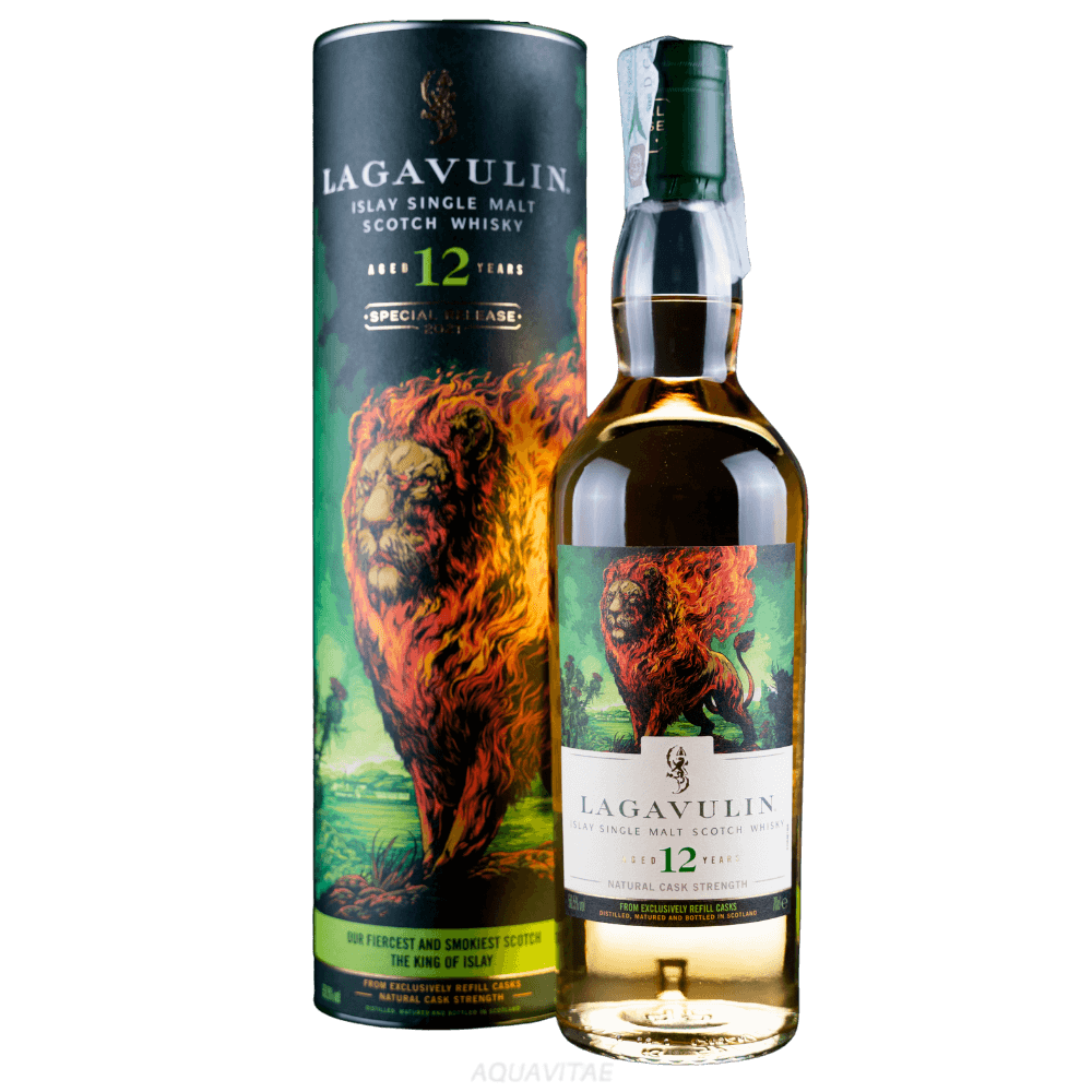 Lagavulin 12-letnia Diageo Special Releses 2021 - szkocka whisky single malt z regionu Islay, 700 ml w tubie
